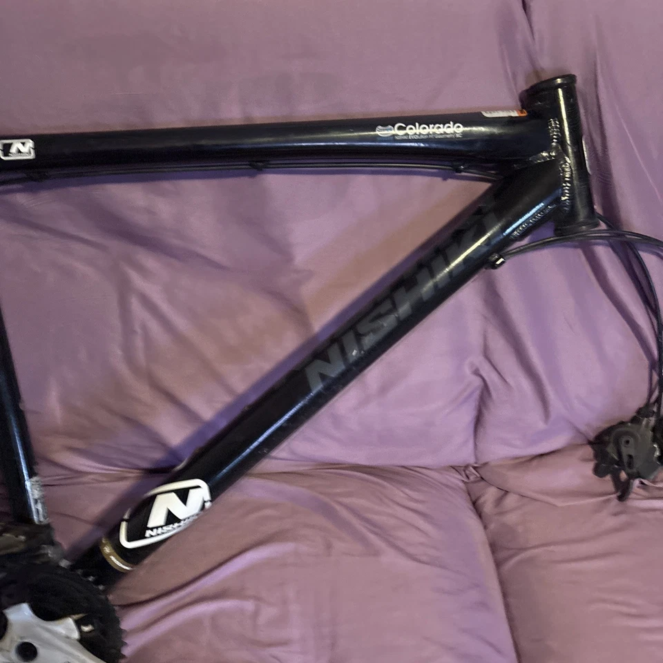 Cuadro de bicicleta Nishiki de aluminio, súper blanco, ligero, Whiz, Senator, manivela Foto 2 de 3