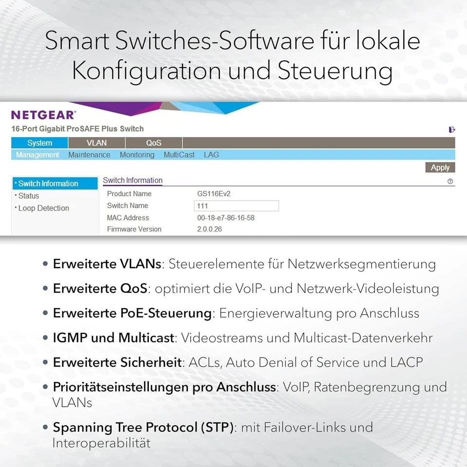NETGEAR (GS748T) 48-Port Gigabit Ethernet Manageable Web Switch, Cloud Insight M - Image 2 of 4