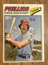 Vintage 1977 Topps Cloth Stickers #41 MIKE SCHMIDT Phillies 3B MLB HOF Ex+/NrMt*