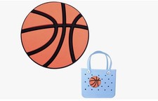 Personalized  charms for Bogg bag: the stylish and cute basketball pendants