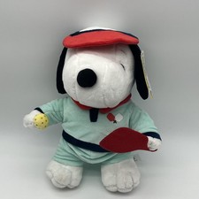 Pickleball Snoopy Summer CVS 2024 Peanuts 11" Plush NEW 