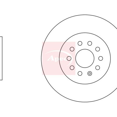Apec Seat Tarraco KN2 2018 Bremsscheibe Vorne (Einzel) DSK2951-image