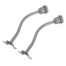  2 Pcs Paralume Asta Curva Palo in Metallo Con Portalampada Luminoso Esterno