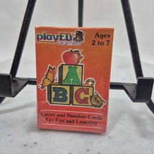 Vintage 1984 Letter And Number Cards For Fun And Learning