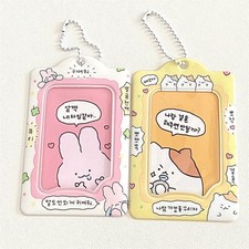 Korea 3 Inch Photocard Holder Kpop Card Keychain Pendant Idol Card Holder