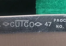 1950's Cutco USA No. 47 Walnut Grain Full Tang Set of 8 With Original Box