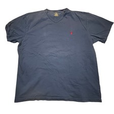 Polo Ralph Lauren Navy Blue V-Neck T-Shirt Men s L Classic Red Pony Logo