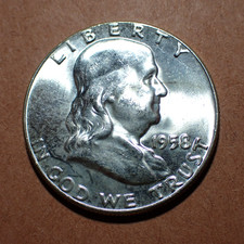 1958 Franklin Half Dollar  BU
