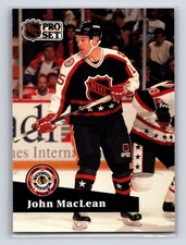 1991-92 Pro Set - John MacLean #307 New Jersey Devils Hockey Card