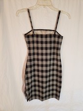 Women's Shein Black And White Sleeveless Bodycon Dress Size 2 (1131)