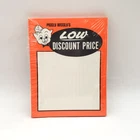 RARE Vintage PIGGLY WIGGLY Low Discount Price Tag Sale Signs SEALED NEON ORANGE