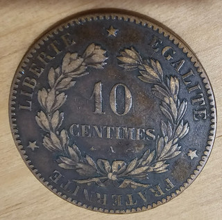 10 centimes cérès 1876 A