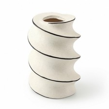 Twisted Vase Speckled Sculptural Vase Modern for Home Decor, Tabletop