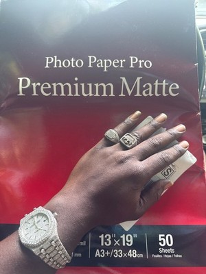 Canon 13x19'' Pro Premium Matte Photo Paper, 12.2 mil, 210gsm, 50 Sheets