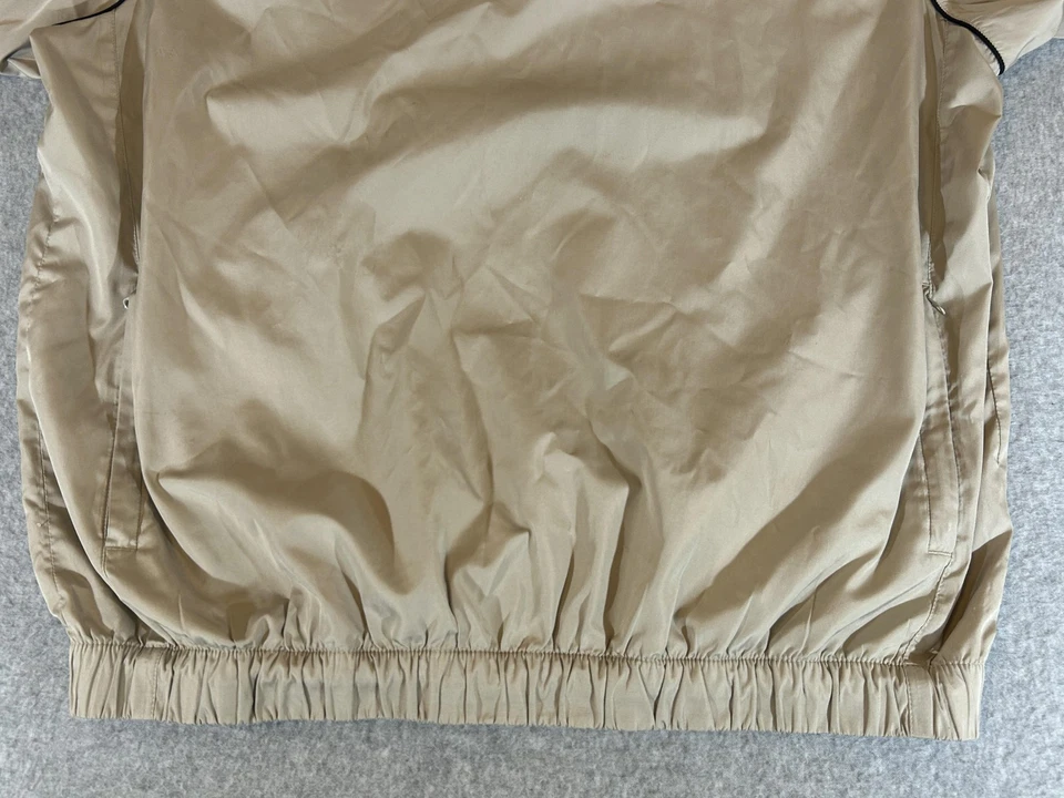 FootJoy Pullover Hombres Grande Bronceado Manga Corta Golf Camisa Cortavientos Chaqueta FJ Foto 2 de 4