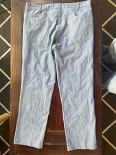 Vintage 1970  s Levis Orange Tab Wide Leg Pants Womens Blue