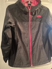 The North Face Dryvent Girls Size Large 14/16 Lightweight Black Zip Up Jacket