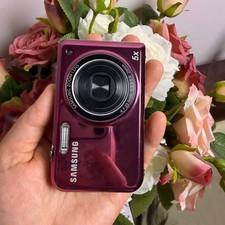 Samsung PL170 CCD 16.1MP Dual Screen Selfie 5x Optical Zoom Digital Camera Red