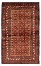 3'9" x 6'4" Traditional Vintage Hand Knotted Oriental Carpet Wool Area Rug