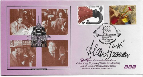 Alan Freeman. Radio DJ . Signiert. Radio Times Gedenk Ersttagsbrief 1992