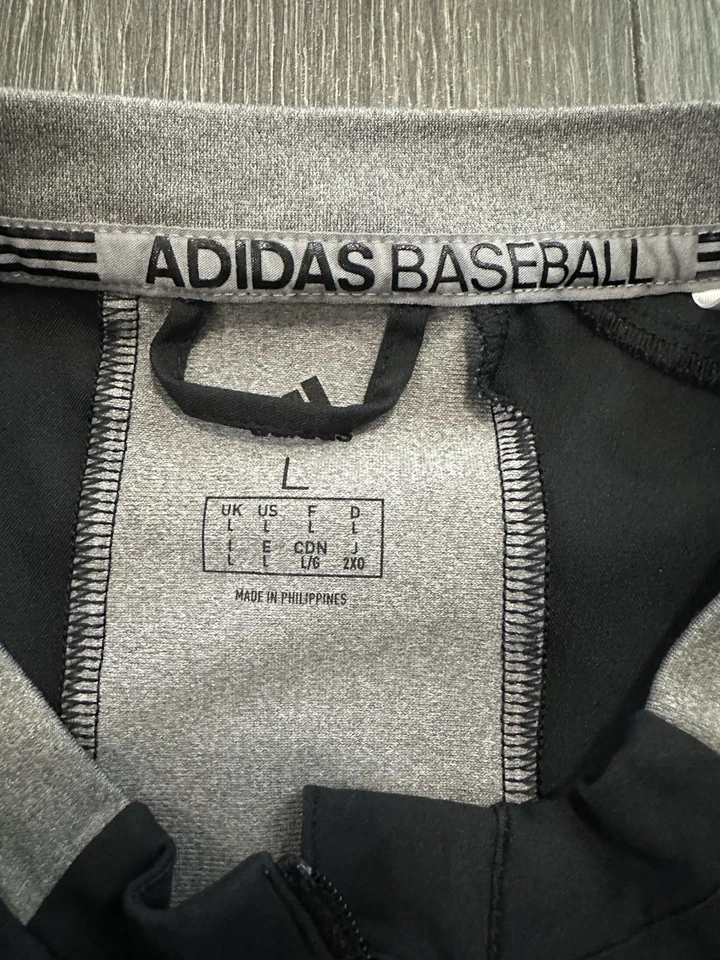 University of Kansas KU Jayhawks Black Baseball Pullover Shirt Size Large - Image 4 of 4