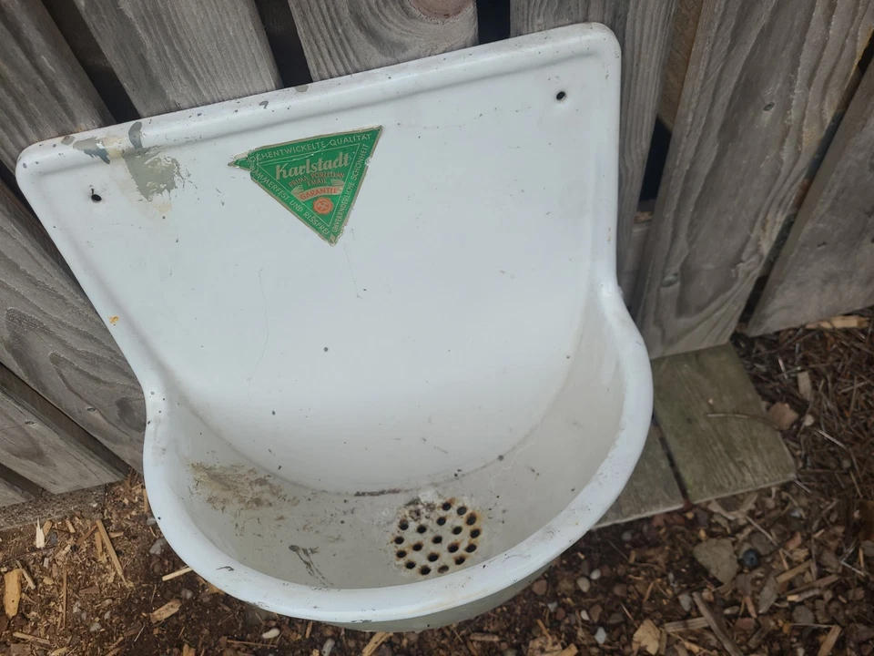 Antikes Ausgussbecken Gusseisen Waschbecken Emaille Antike Baustoffe - Bild 3 von 4