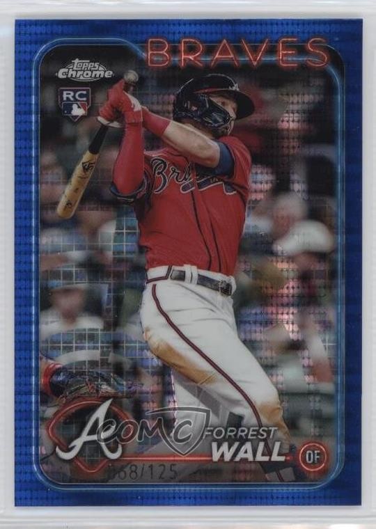 2024 Topps Chrome Blue Sonar Refractor 68/125 Forrest Wall #176 0vp1