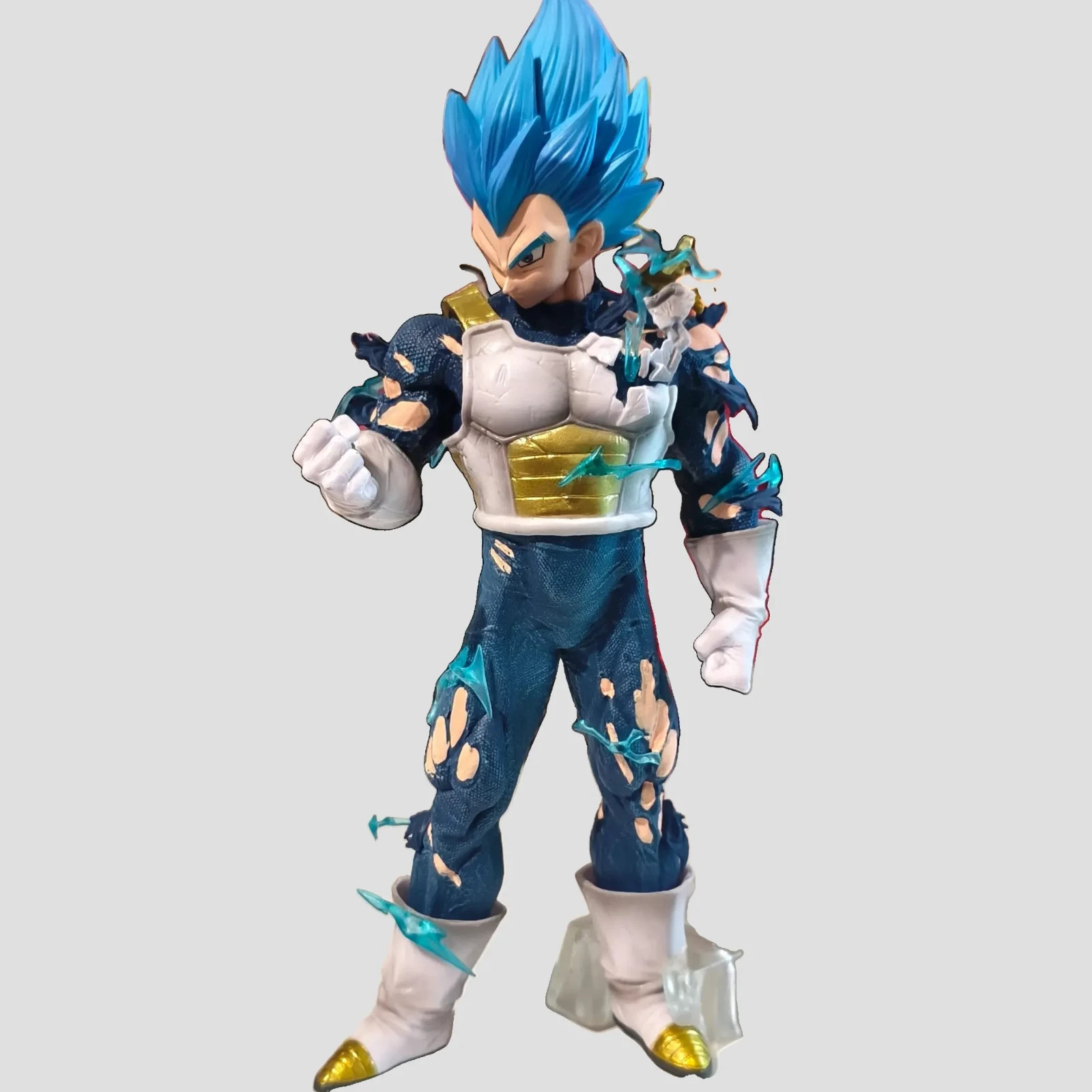 Figurine Vegeta Super Saiyan Blue statuette manga de combat Dragon Ball Z