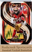 2024 Panini Select #157 Fred Warner /199 White Prizm Shock