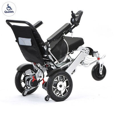 All Terrain Electric Wheelchair Foldable with 18 in Seat Supports up to 330 lbs