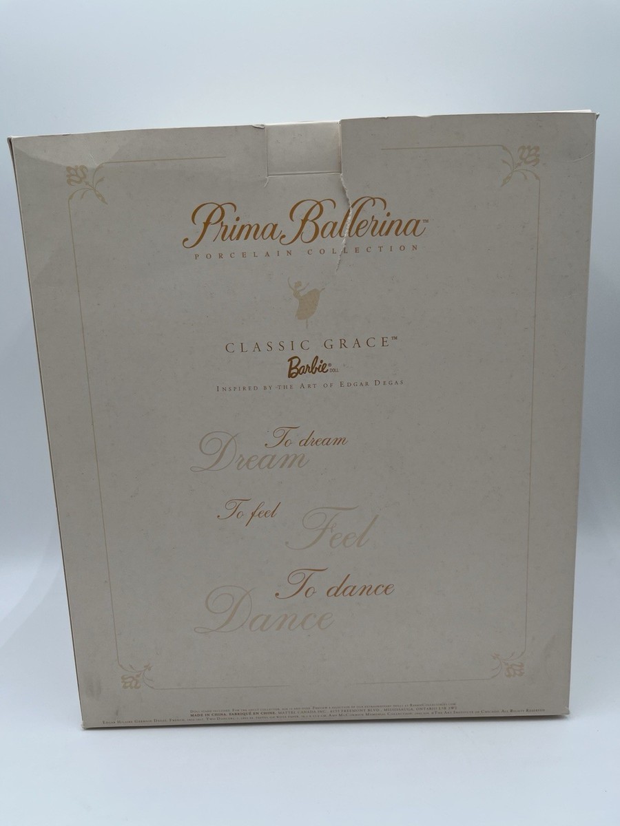 Classic Grace Prima Ballerina Porcelain Barbie Doll 2001 Mattel 53981 NRFB  Ship