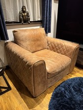 Tan Leather Sofa Genuine Leather Single Seater Good Condition