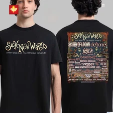 Sick New World Festival 2026 Lineup In Fort Worth Texas At Texas Motor T-Shirt