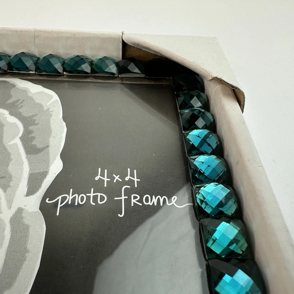 Concepts 相框 4x4 装饰带绿松石水晶 - 免运费 #3017 — 第 2/4 张图片