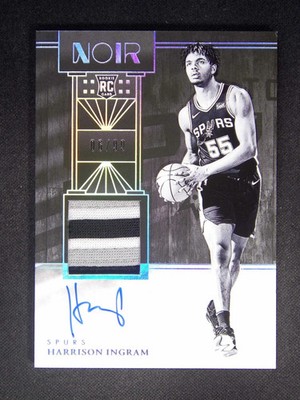 Harrison Ingram 2024-25 Panini Noir #329 RC Rookie Patch Auto #06/99