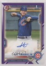 2021 Bowman Paper Prospect Purple Border 28/250 Kohl Franklin #PAPR-KF Auto pi4