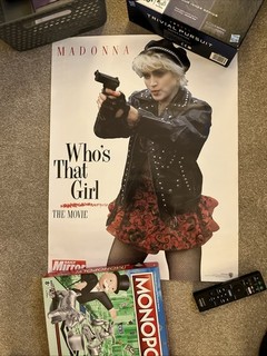 Madonna Who’s That Girl Promo Poster Daily Mirror Warner Bros 1987 Rare