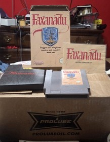 Faxanadu Completo CIB con Sistema de Entretenimiento Nintendo Manual NES Limpio Probado