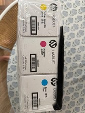 HP 201X Cyan, Magenta, Yellow High-Yield Toner Cartridge Printers 3-Pack  Wor