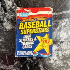 1987 Fleer Limited Edition Baseball Superstars Complete 44 Card Set