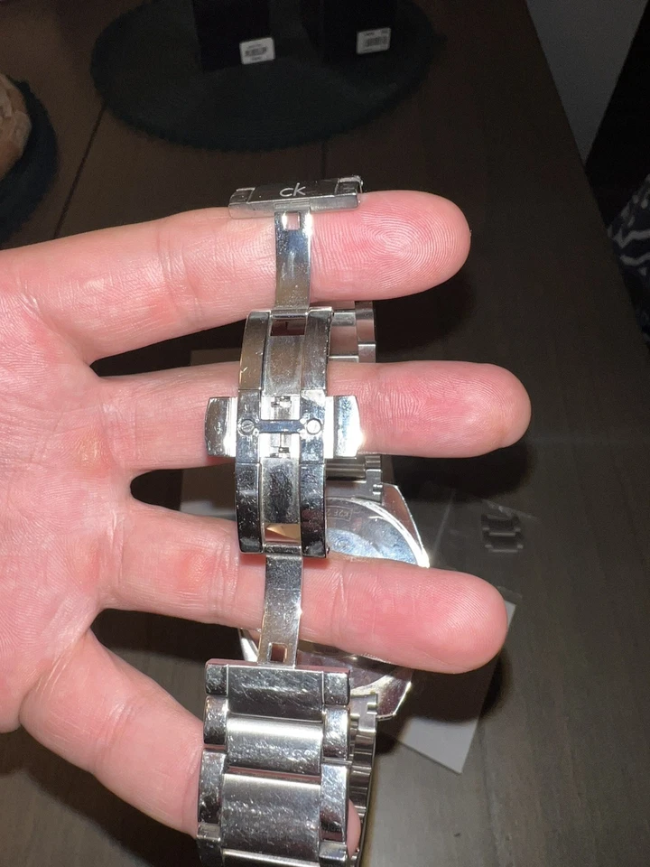 Calvin Klein Exchange Swiss Quartz Silver Men's Watch (Silver Dial) 44mm - Image 4 of 4