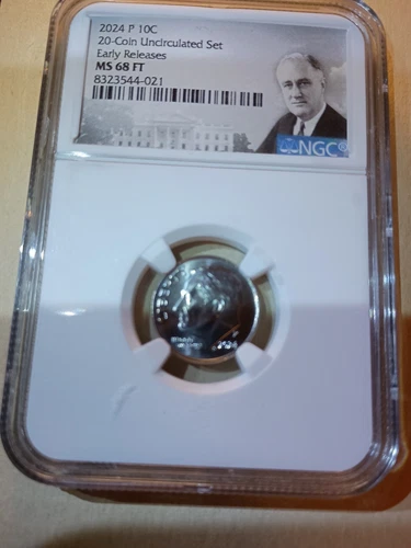 2024 P Roosevelt Dime Absolutely Beautiful NGC MS 68 FT FIRST RELEASES
