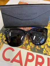 Prive Revaux Black Miss Foxy Polarized Sunglasses New  Case