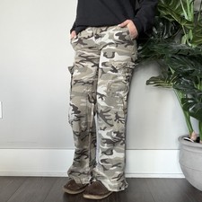 2000s Y2K Camouflage Baggy Cargo Pants Nobo Girl Size Junior 7 30x30 Vintage