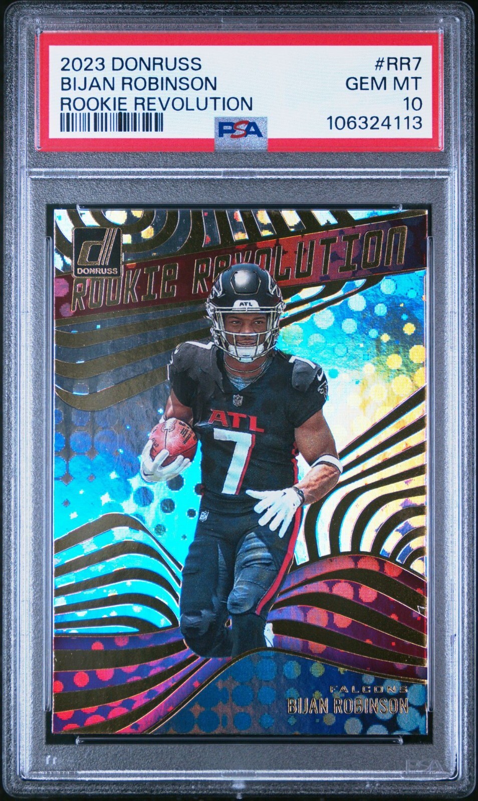 Bijan Robinson Panini Donruss Rookie Revolution #RR7 Base
