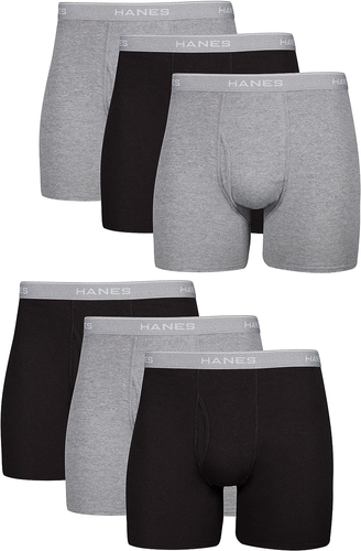 Calzoncillos boxer para hombre, ropa interior de algodón suave y transpirable con cintura Comfortflex - Imagen 8 de 12