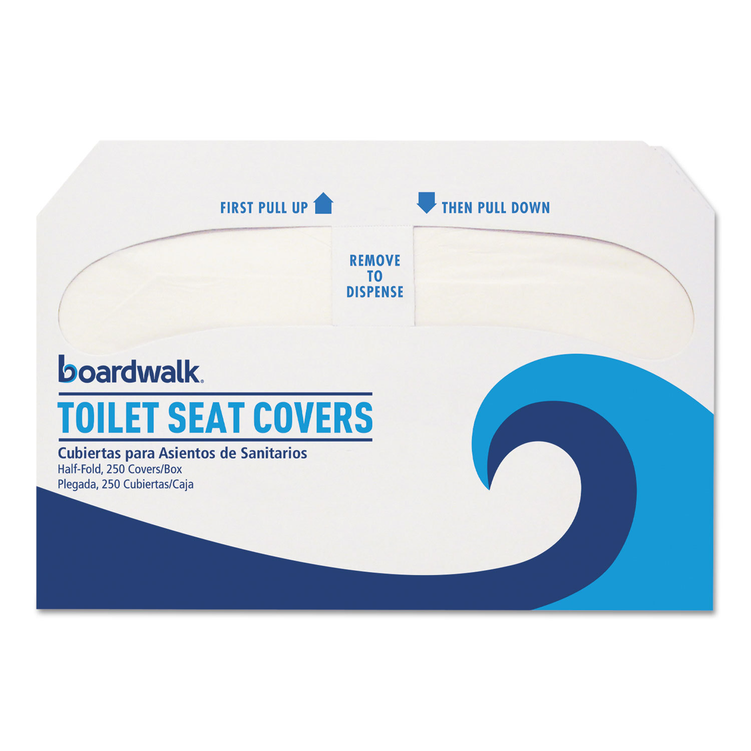 Boardwalk Premium Half-Fold Toilet Seat Covers 250 Covers Sleeve 20 Sleeves Boardwalk Premium Half-Fold Toilet Seat Covers 250 Covers Sleeve 20 Sleeves