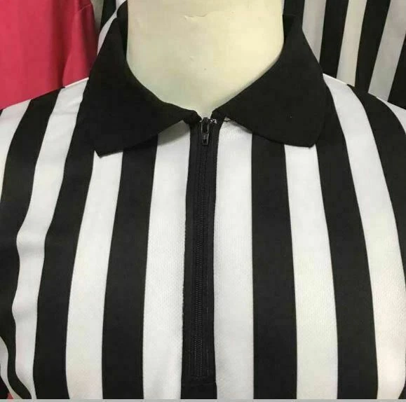 McDavid | Черно-белый Interwear в полоску рефери воротник Топ (размер: XL) - Изображение 2 из 3