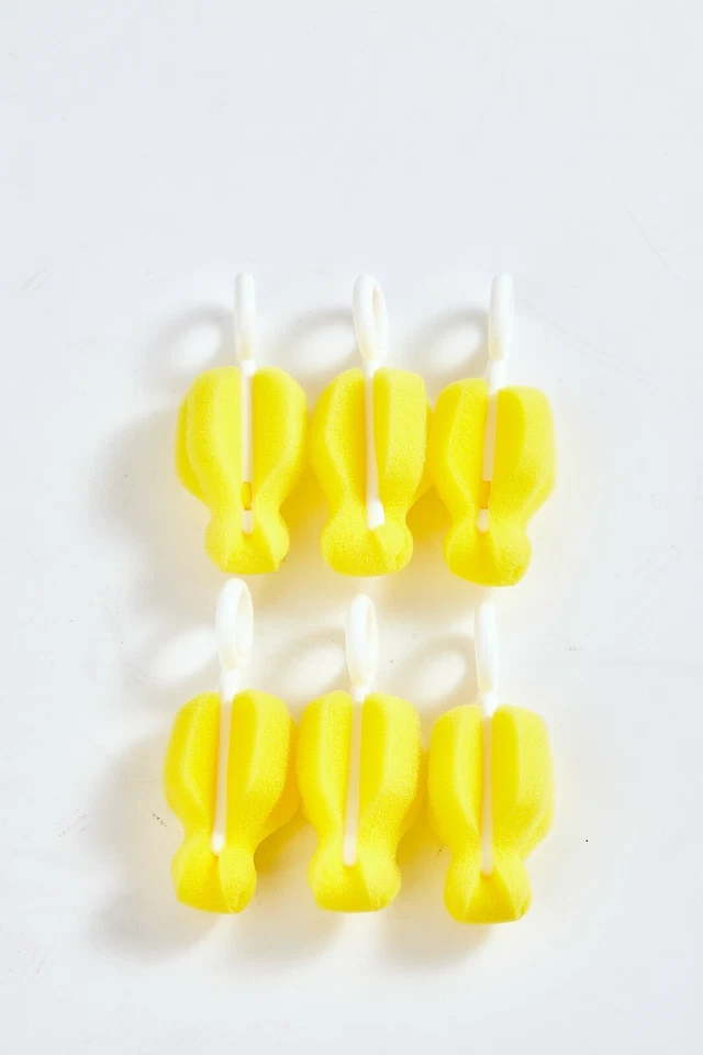 Paquete de 6 cepillos esponja para pezones Sleepy Pig biberones bebés Foto 2 de 4