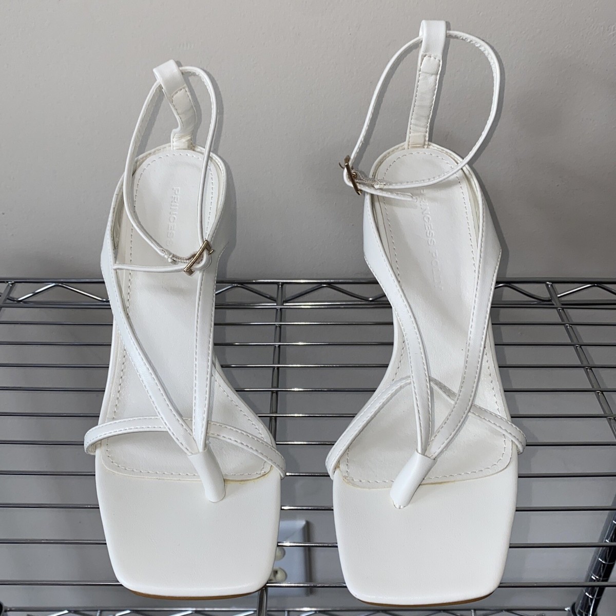 Princess Polly Women's Billini Stefani Heel White Size US